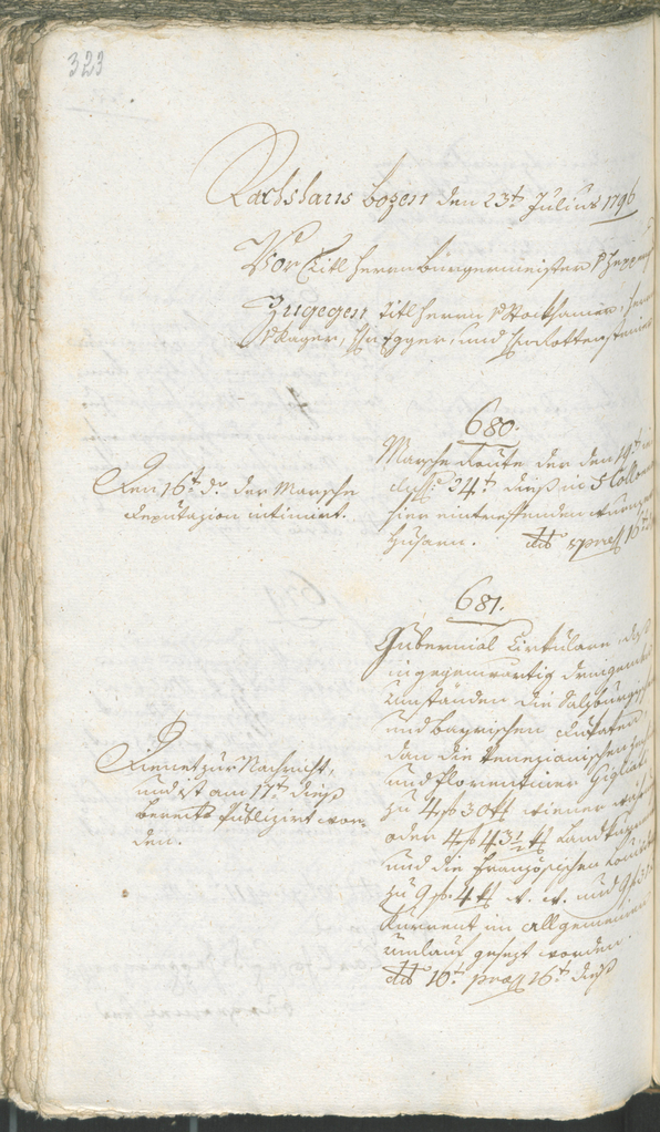 Civic Archives of Bozen-Bolzano - BOhisto Ratsprotokoll 1794/96 