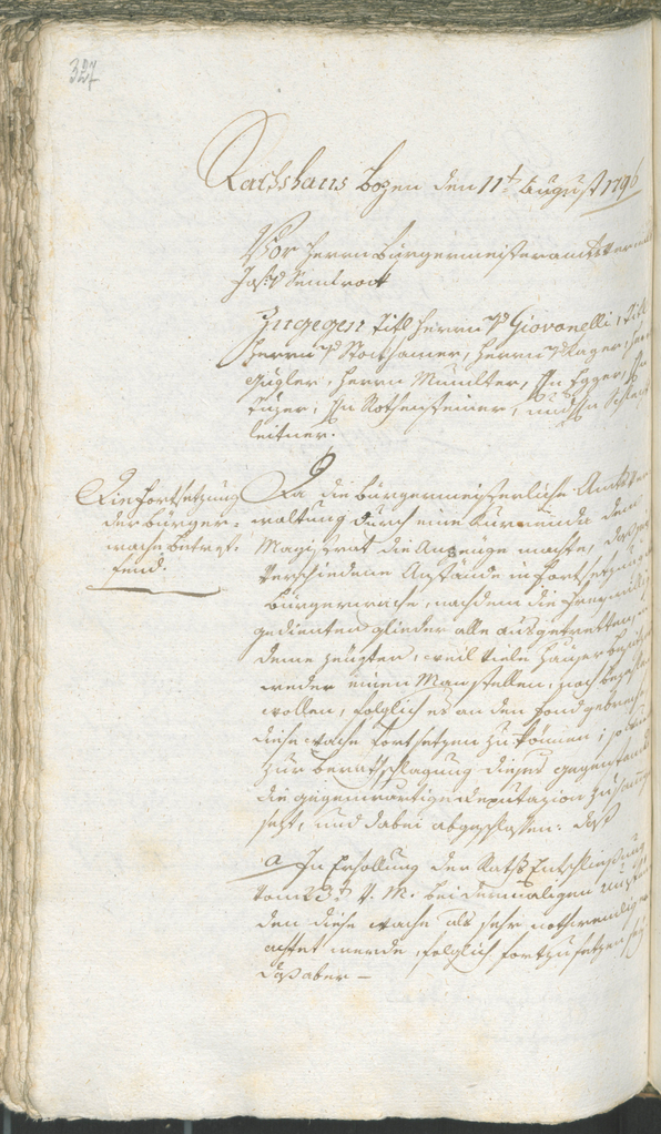 Archivio Storico della Città di Bolzano - BOhisto protocollo consiliare 1794/96 