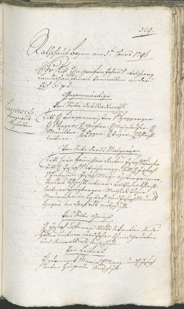 Civic Archives of Bozen-Bolzano - BOhisto Ratsprotokoll 1794/96 