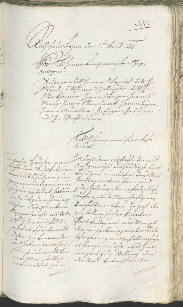 Civic Archives of Bozen-Bolzano - BOhisto Ratsprotokoll 1794/96 