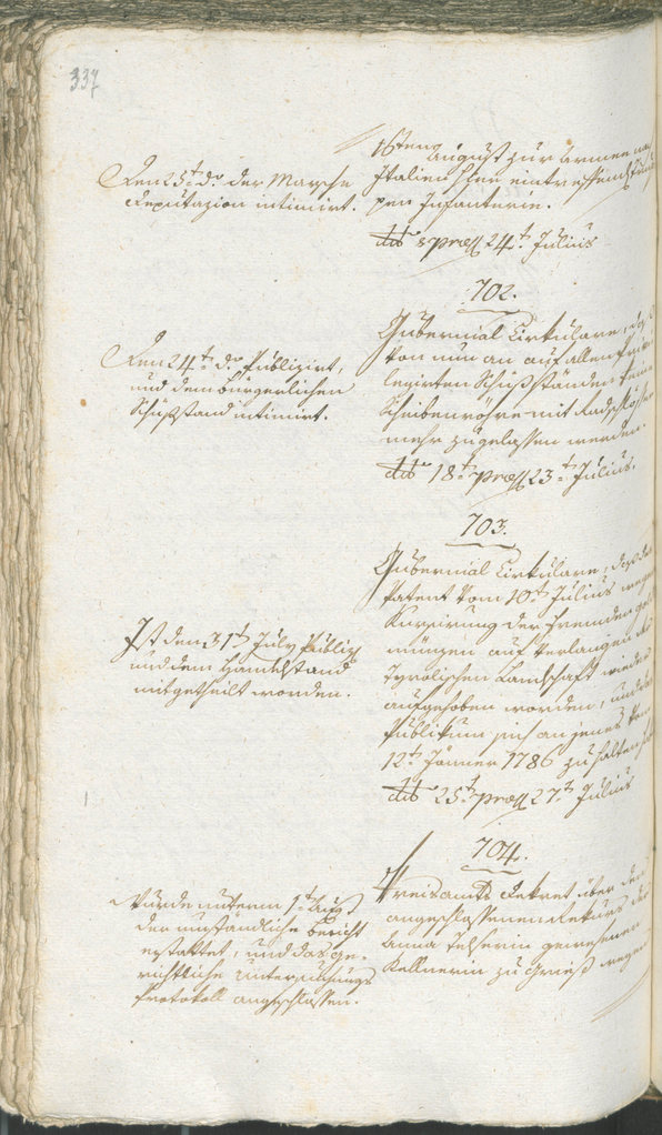 Stadtarchiv Bozen - BOhisto Ratsprotokoll 1794/96 