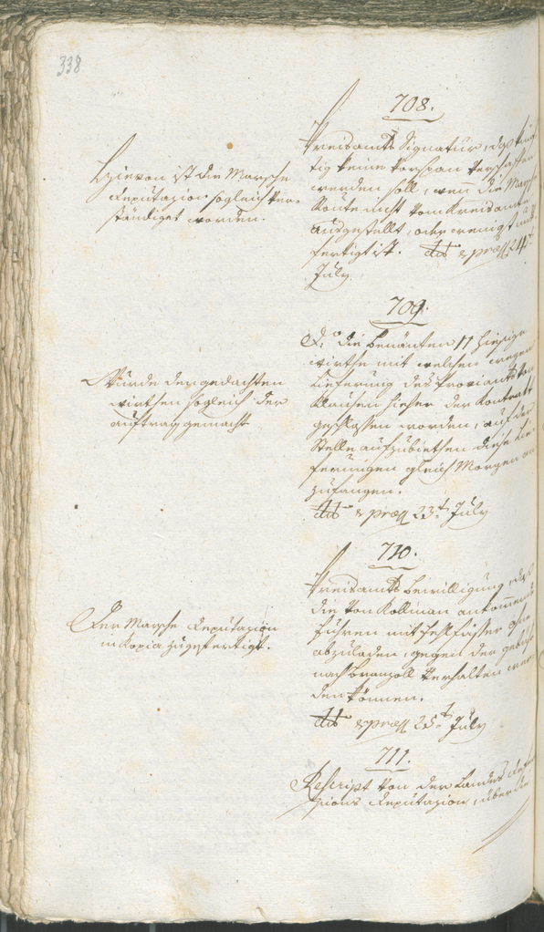 Stadtarchiv Bozen - BOhisto Ratsprotokoll 1794/96 