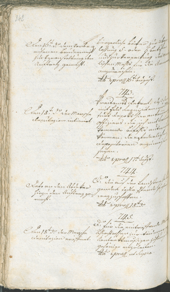 Stadtarchiv Bozen - BOhisto Ratsprotokoll 1794/96 