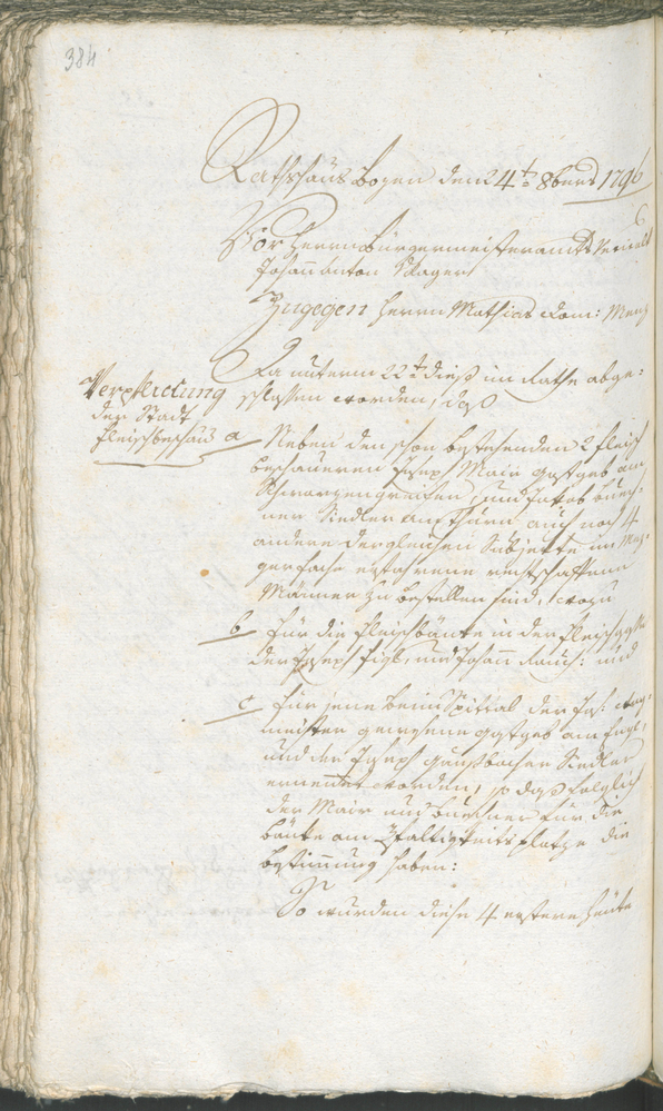 Archivio Storico della Città di Bolzano - BOhisto protocollo consiliare 1794/96 