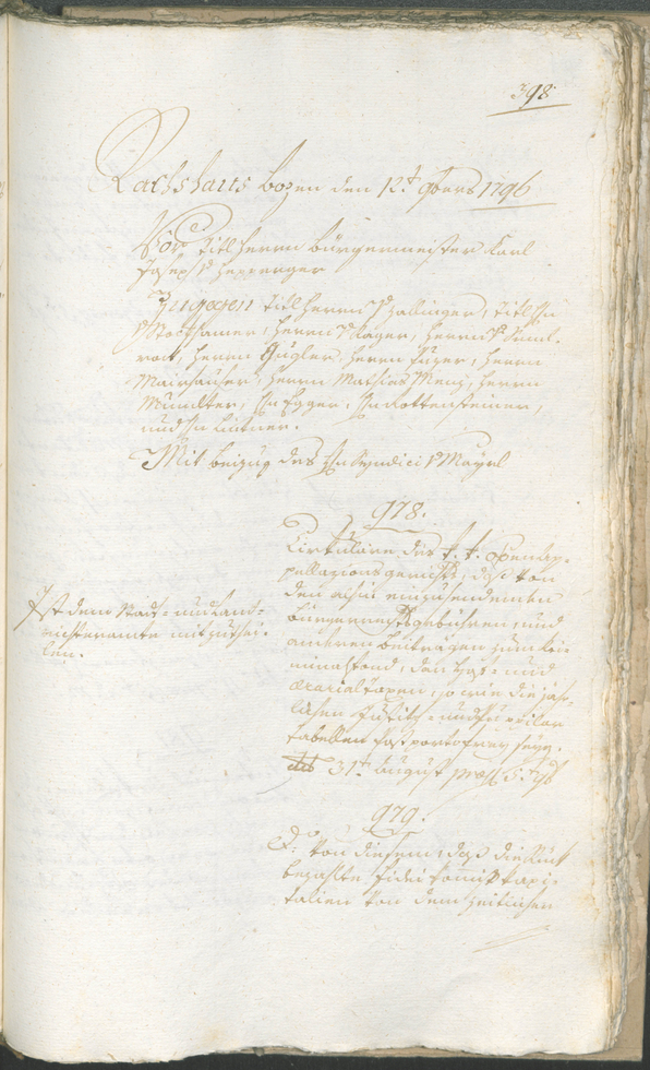 Civic Archives of Bozen-Bolzano - BOhisto Ratsprotokoll 1794/96 