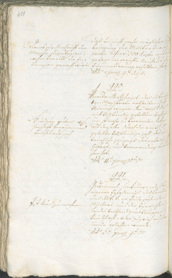 Stadtarchiv Bozen - BOhisto Ratsprotokoll 1794/96 