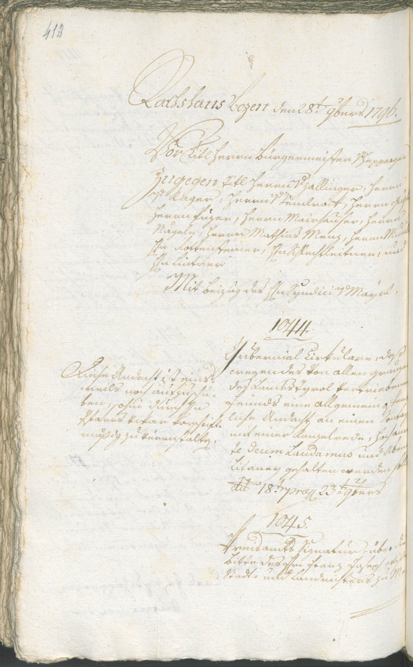 Civic Archives of Bozen-Bolzano - BOhisto Ratsprotokoll 1794/96 