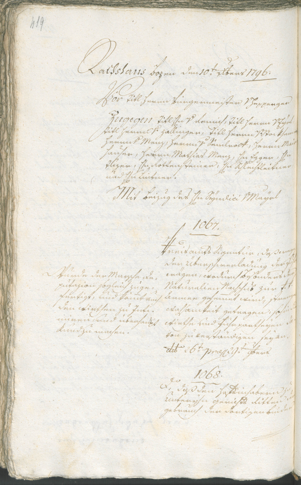 Civic Archives of Bozen-Bolzano - BOhisto Ratsprotokoll 1794/96 