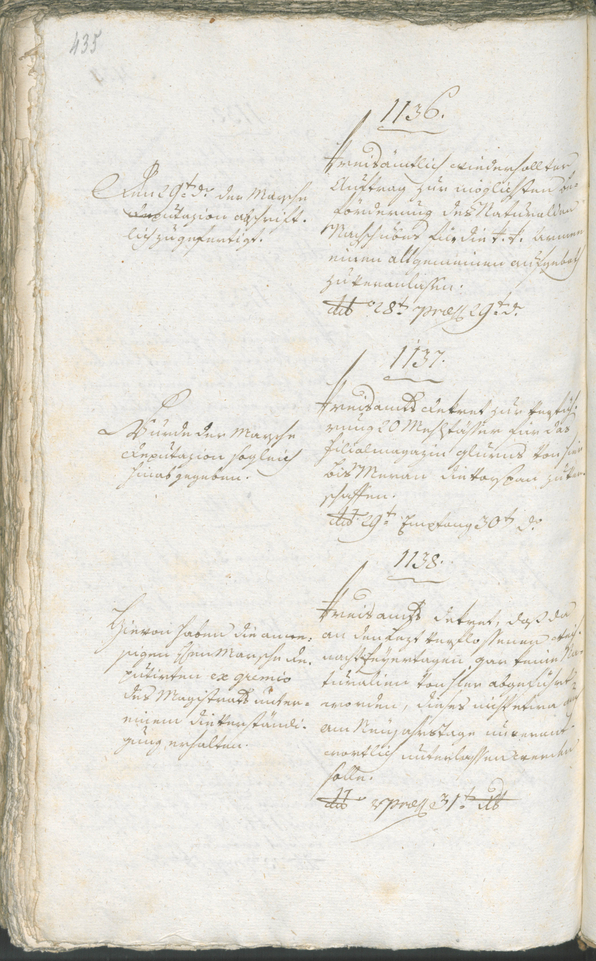 Stadtarchiv Bozen - BOhisto Ratsprotokoll 1794/96 