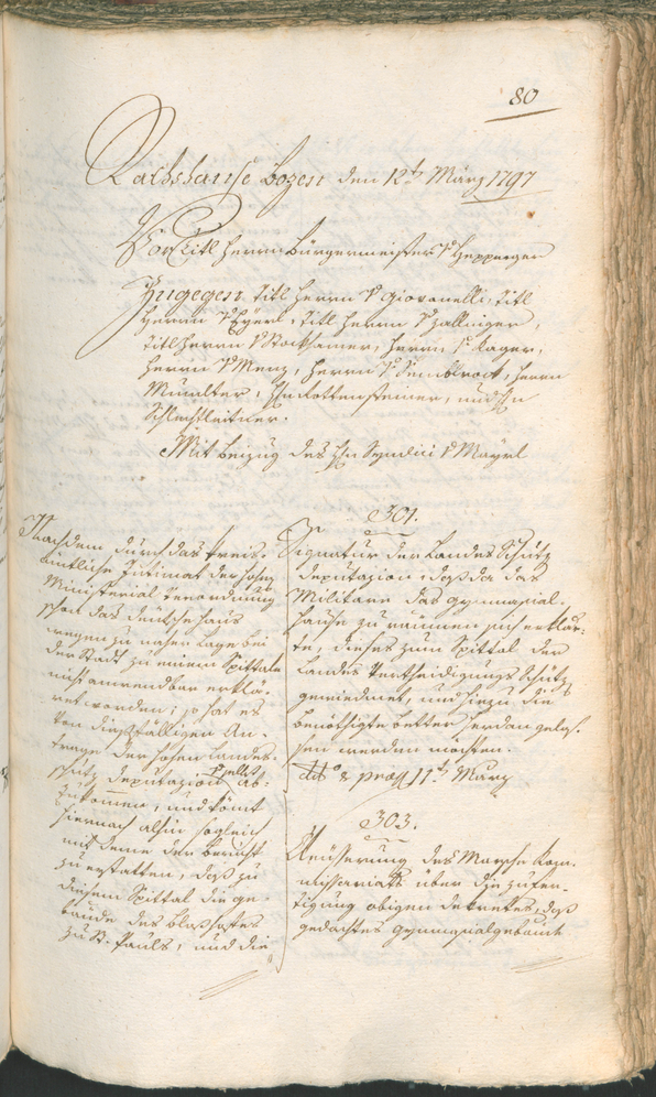 Civic Archives of Bozen-Bolzano - BOhisto Ratsprotokoll 1797 