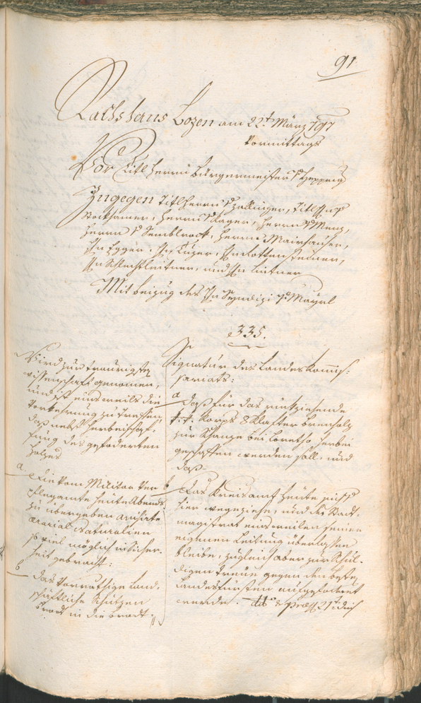 Civic Archives of Bozen-Bolzano - BOhisto Ratsprotokoll 1797 