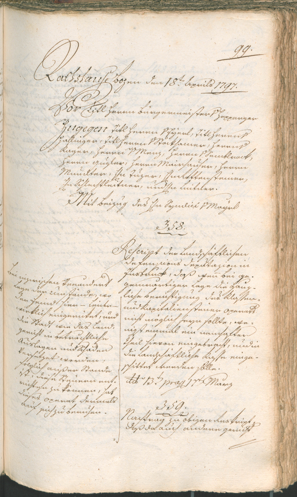 Civic Archives of Bozen-Bolzano - BOhisto Ratsprotokoll 1797 