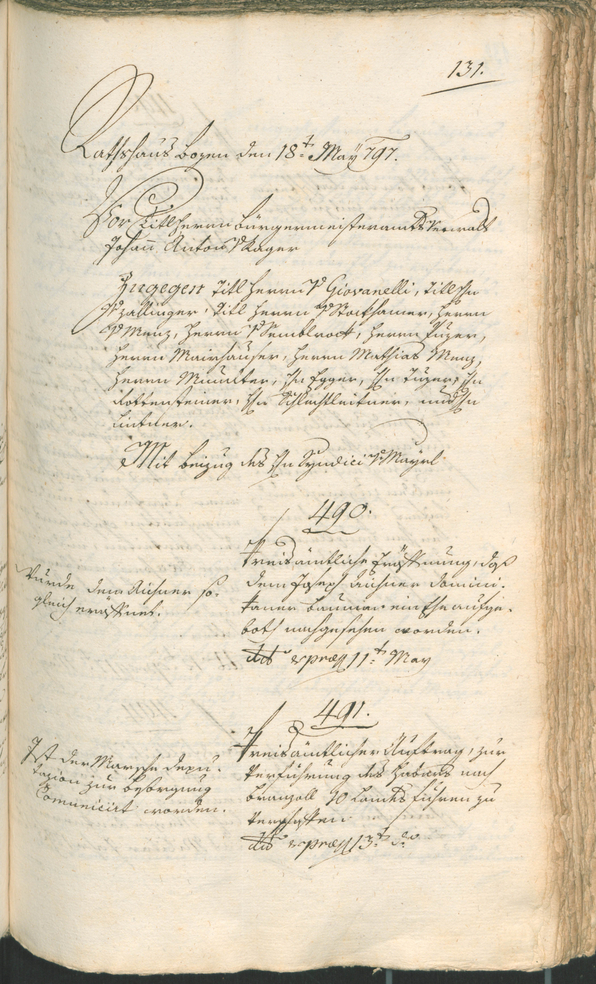 Civic Archives of Bozen-Bolzano - BOhisto Ratsprotokoll 1797 