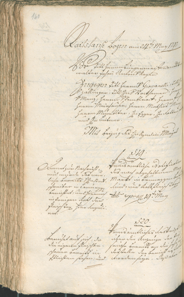 Civic Archives of Bozen-Bolzano - BOhisto Ratsprotokoll 1797 