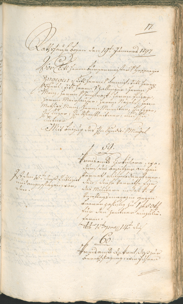 Civic Archives of Bozen-Bolzano - BOhisto Ratsprotokoll 1797 