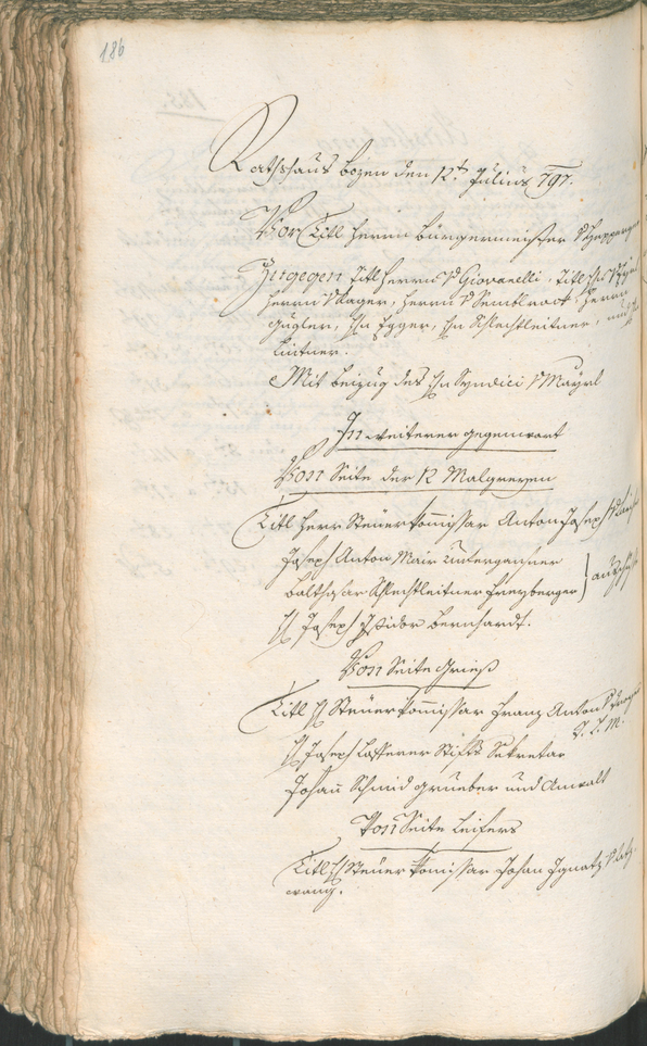 Civic Archives of Bozen-Bolzano - BOhisto Ratsprotokoll 1797 