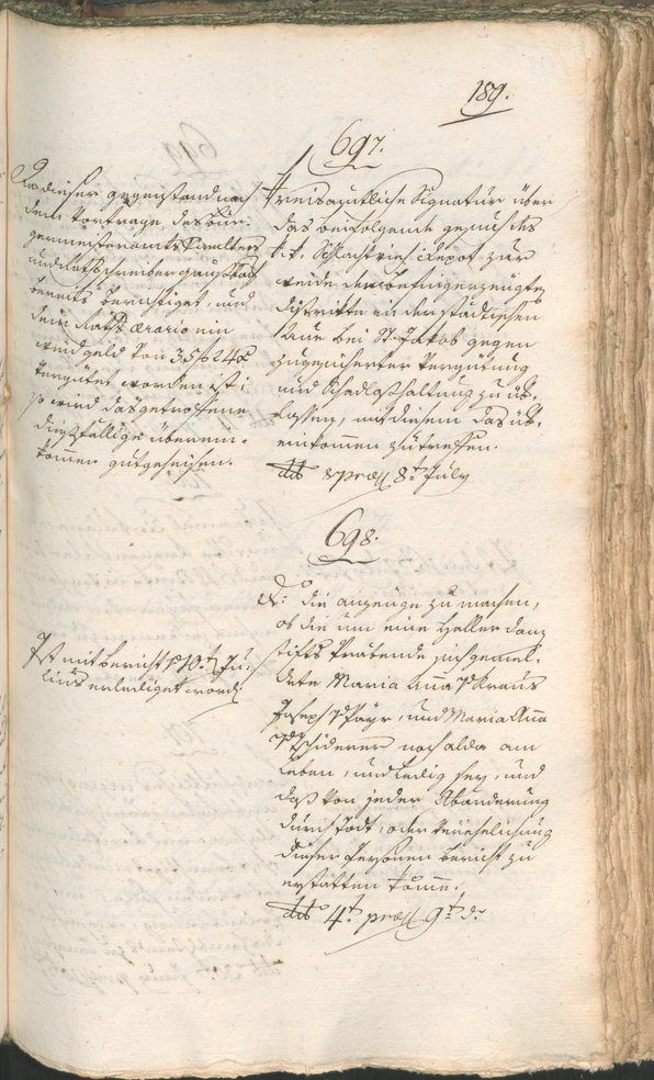 Civic Archives of Bozen-Bolzano - BOhisto Ratsprotokoll 1797 