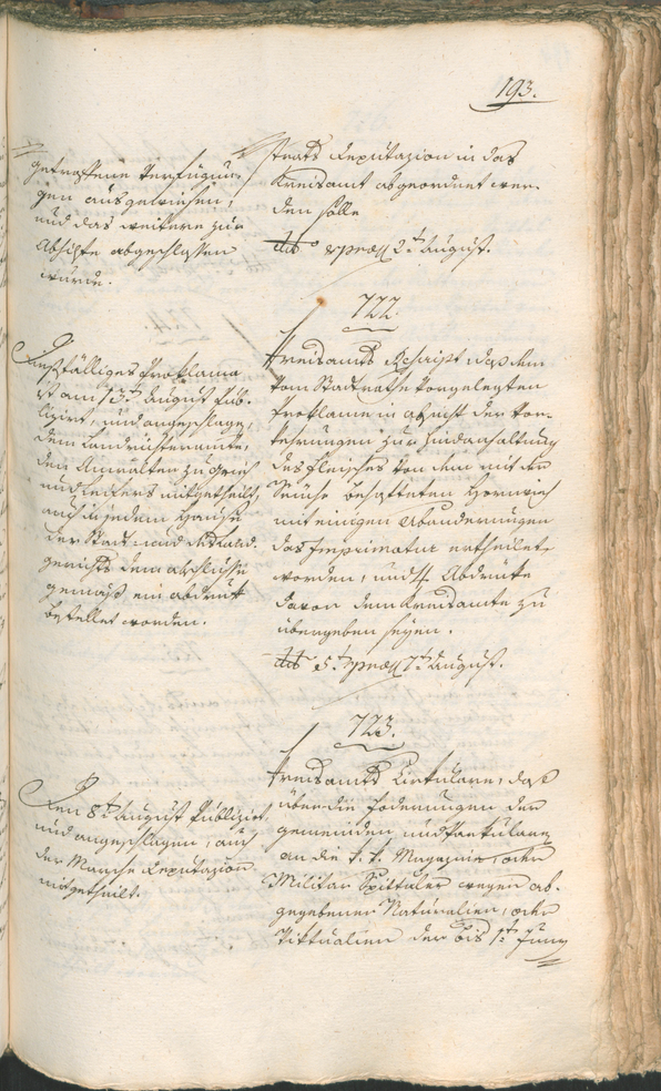 Civic Archives of Bozen-Bolzano - BOhisto Ratsprotokoll 1797 