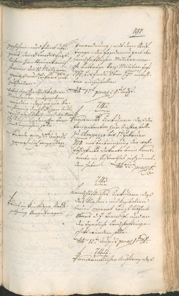 Civic Archives of Bozen-Bolzano - BOhisto Ratsprotokoll 1797 