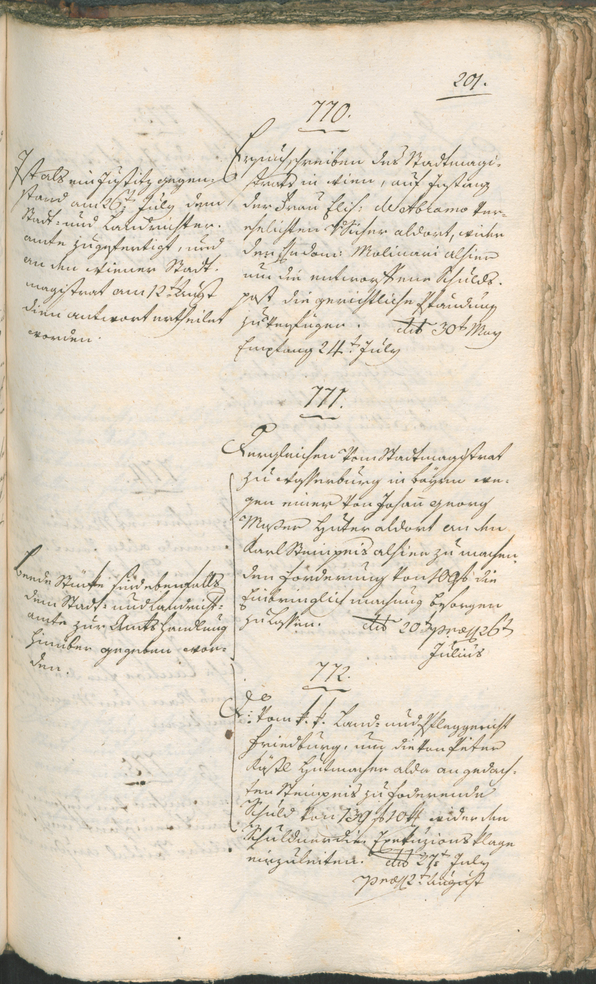 Civic Archives of Bozen-Bolzano - BOhisto Ratsprotokoll 1797 