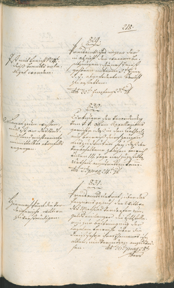 Civic Archives of Bozen-Bolzano - BOhisto Ratsprotokoll 1797 