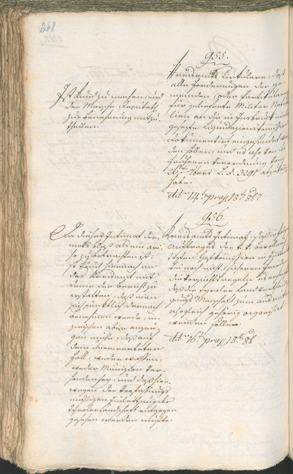 Civic Archives of Bozen-Bolzano - BOhisto Ratsprotokoll 1797 