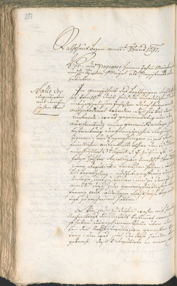 Civic Archives of Bozen-Bolzano - BOhisto Ratsprotokoll 1797 