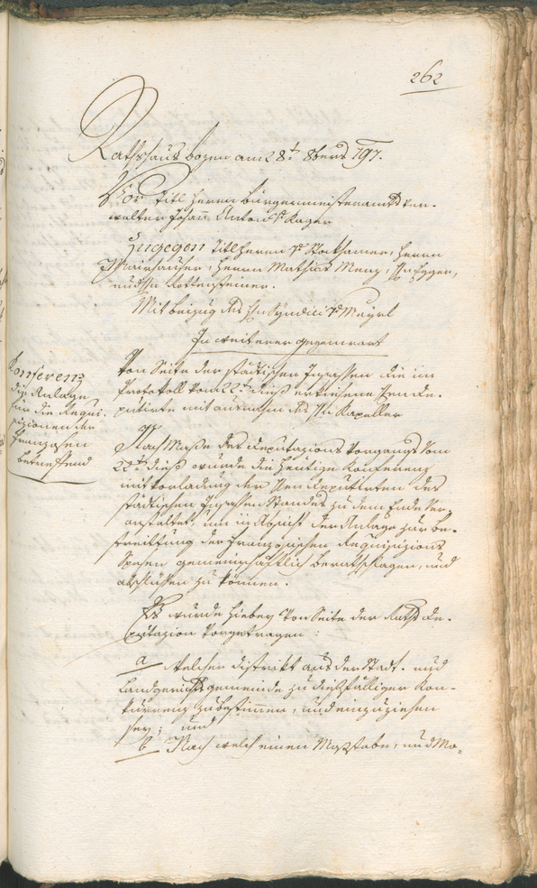 Civic Archives of Bozen-Bolzano - BOhisto Ratsprotokoll 1797 