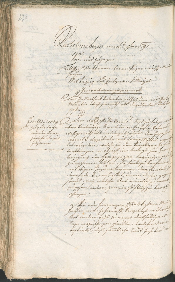 Civic Archives of Bozen-Bolzano - BOhisto Ratsprotokoll 1797 