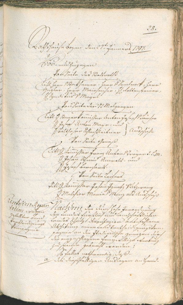 Civic Archives of Bozen-Bolzano - BOhisto Ratsprotokoll 1797 