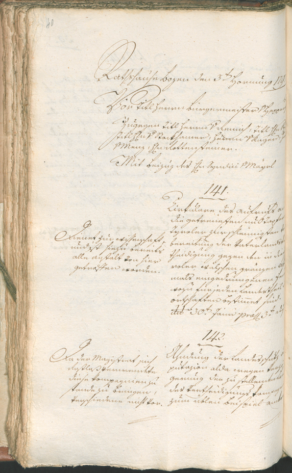 Civic Archives of Bozen-Bolzano - BOhisto Ratsprotokoll 1797 