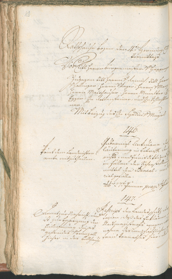 Civic Archives of Bozen-Bolzano - BOhisto Ratsprotokoll 1797 