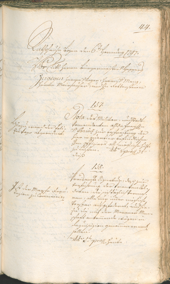 Civic Archives of Bozen-Bolzano - BOhisto Ratsprotokoll 1797 