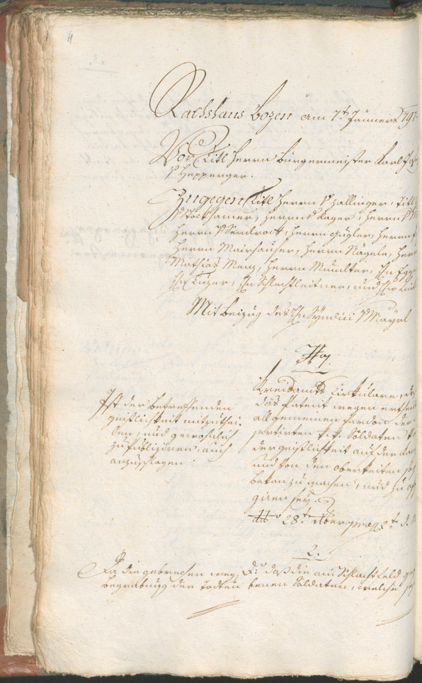 Civic Archives of Bozen-Bolzano - BOhisto Ratsprotokoll 1797 