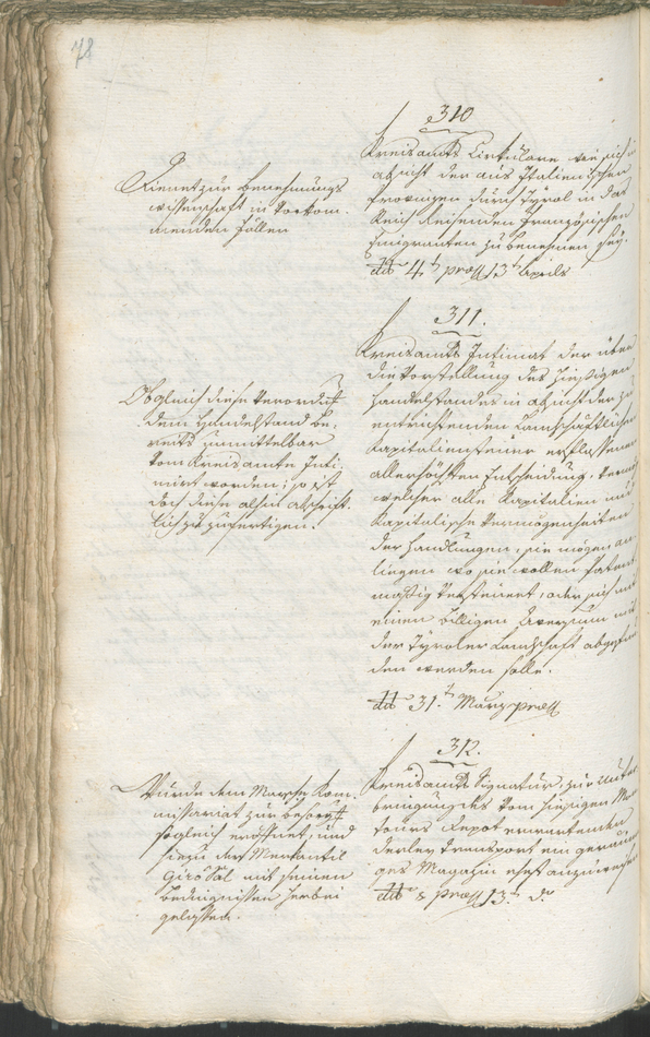 Civic Archives of Bozen-Bolzano - BOhisto Ratsprotokoll 1798 