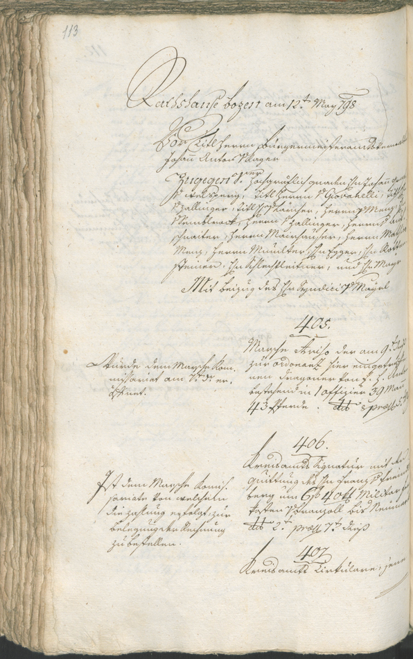 Civic Archives of Bozen-Bolzano - BOhisto Ratsprotokoll 1798 