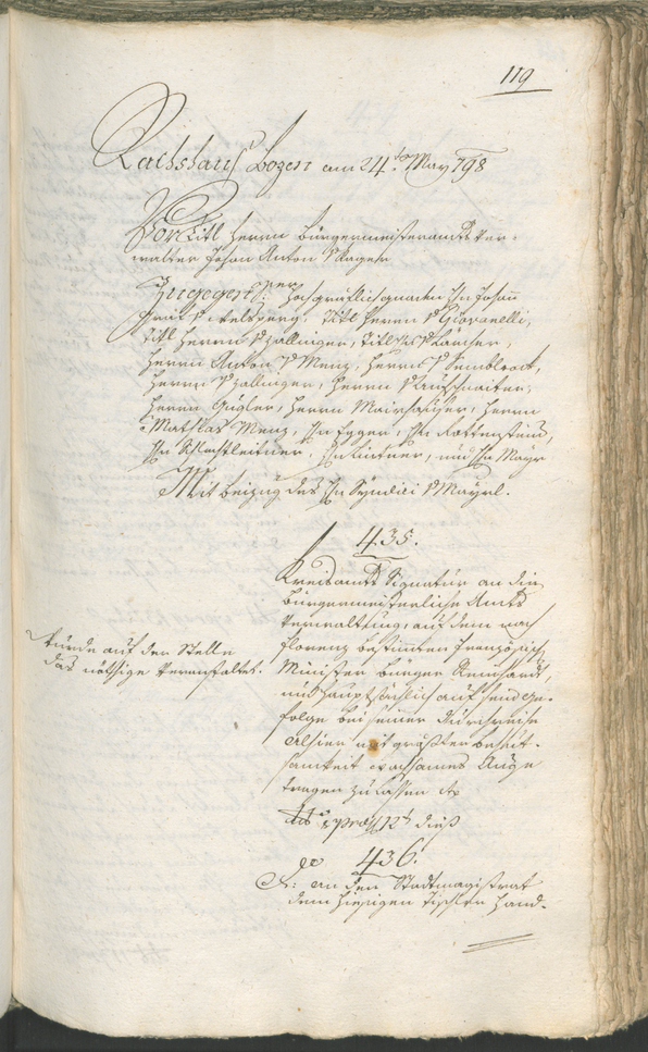 Civic Archives of Bozen-Bolzano - BOhisto Ratsprotokoll 1798 