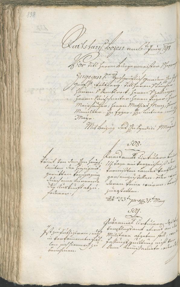 Civic Archives of Bozen-Bolzano - BOhisto Ratsprotokoll 1798 