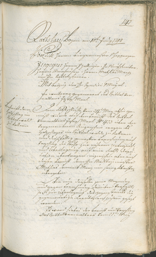 Civic Archives of Bozen-Bolzano - BOhisto Ratsprotokoll 1798 