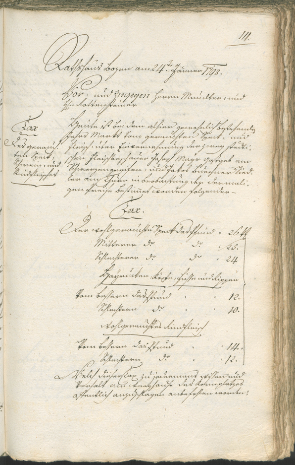 Civic Archives of Bozen-Bolzano - BOhisto Ratsprotokoll 1798 