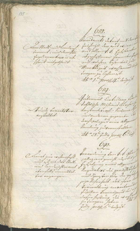 Civic Archives of Bozen-Bolzano - BOhisto Ratsprotokoll 1798 