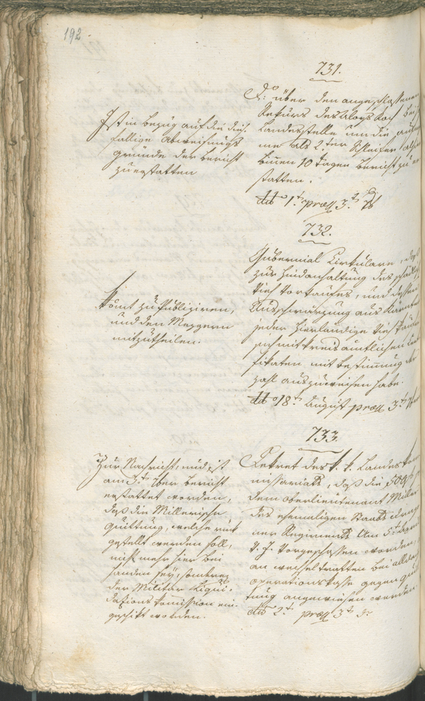 Civic Archives of Bozen-Bolzano - BOhisto Ratsprotokoll 1798 