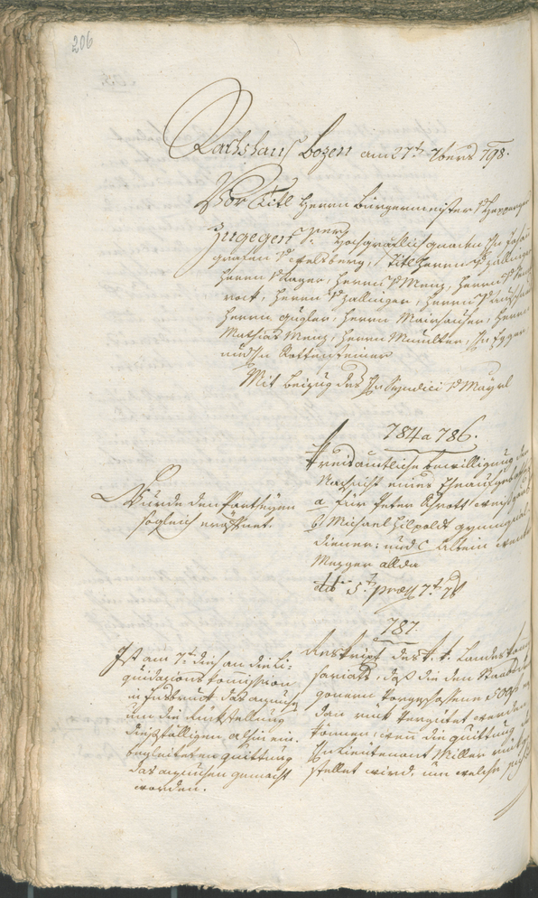 Civic Archives of Bozen-Bolzano - BOhisto Ratsprotokoll 1798 