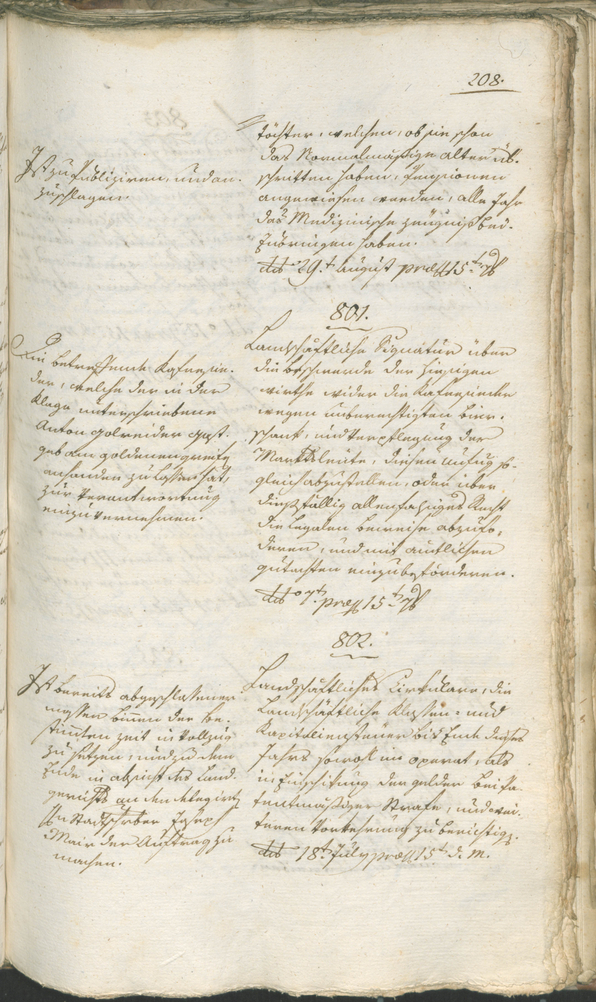 Civic Archives of Bozen-Bolzano - BOhisto Ratsprotokoll 1798 