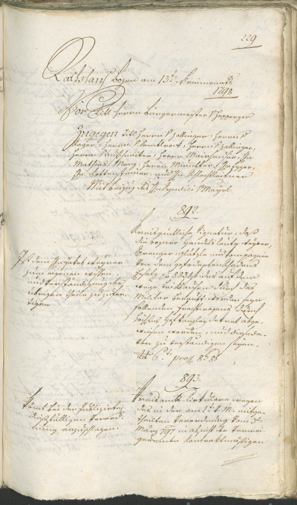 Civic Archives of Bozen-Bolzano - BOhisto Ratsprotokoll 1798 