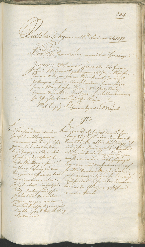 Civic Archives of Bozen-Bolzano - BOhisto Ratsprotokoll 1798 