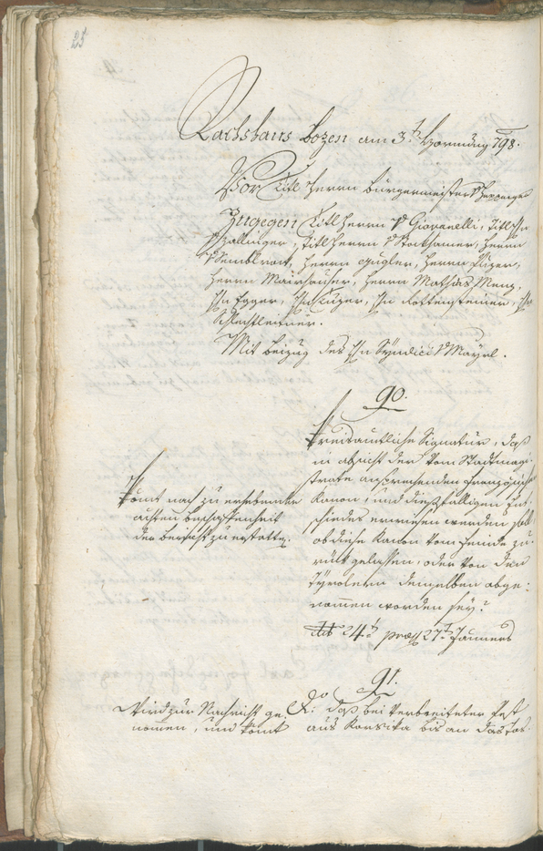 Civic Archives of Bozen-Bolzano - BOhisto Ratsprotokoll 1798 