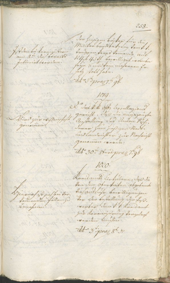 Civic Archives of Bozen-Bolzano - BOhisto Ratsprotokoll 1798 