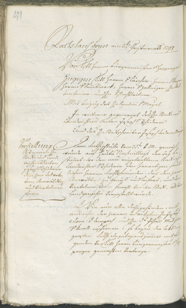 Civic Archives of Bozen-Bolzano - BOhisto Ratsprotokoll 1798 