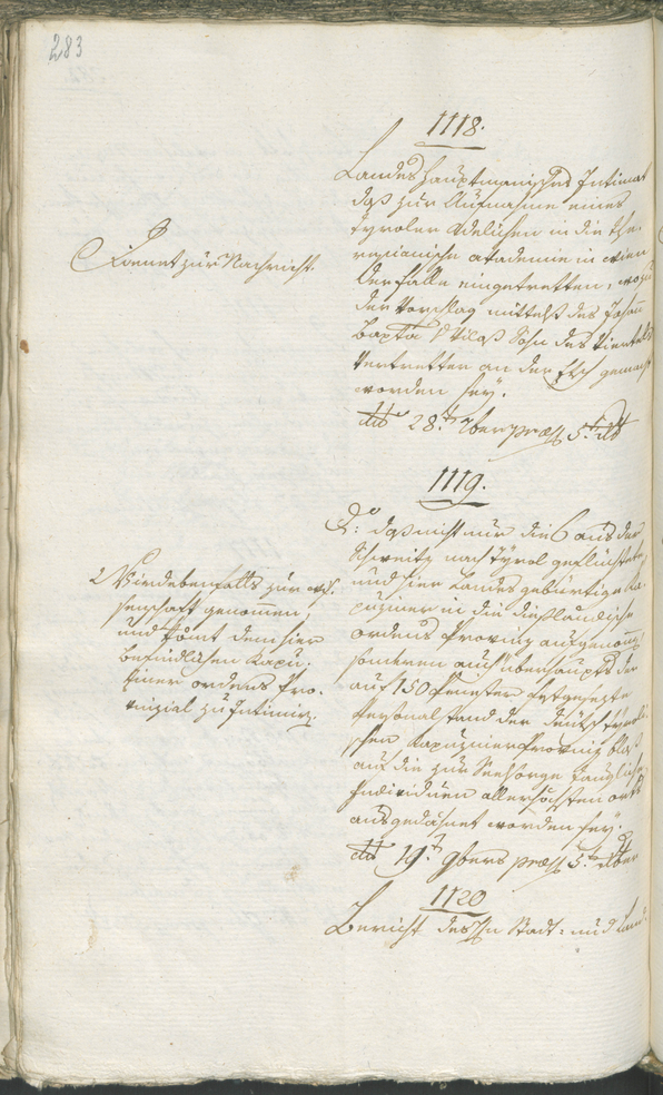 Civic Archives of Bozen-Bolzano - BOhisto Ratsprotokoll 1798 